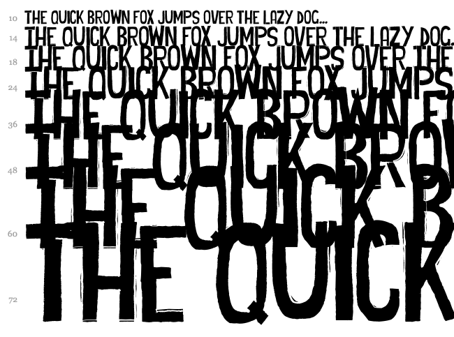 Cheap Potatoes Black font waterfall